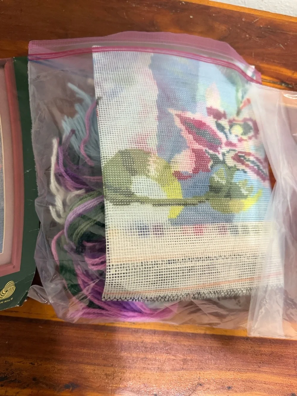 Vintage Crewel Embroidery Wall Decor Craft Kit needlepoint hummingbirds orchids